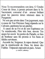 Nous Te Recommandons (French Catholic)