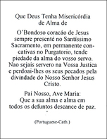 Que Deus Tenha Misericordia de Alma de (Portuguese - Catholic)