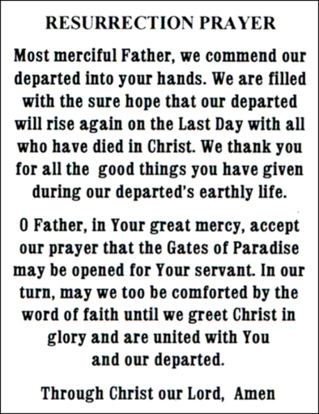 Resurrection Prayer