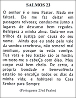 Salmos 23 (Portugese)